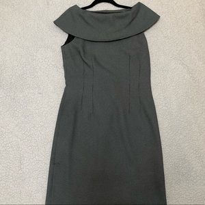 Tahari boat neck dress